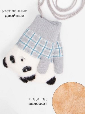 Варежки детские на шнурке Kim Lin