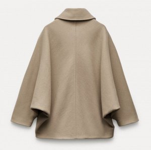 Короткое пальто из смесовой шерсти, рыжевато-коричневый | 8353/724