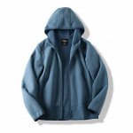 Флисовая кофта с капюшоном JINPIN HHF89. Голубой