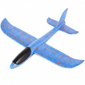 Самолет-аэроплан, светящийся  синий