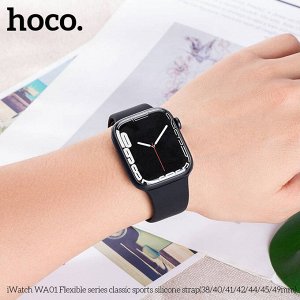 Силиконовый ремешок для HOCO WA01 Flexible series для Apple iWatch 38,40,41,42,44,45,49 мм