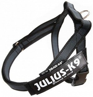JULIUS-K9 шлейка для собак Ремни Color & Gray IDC® Mini-Mini (40-49см / 4-7кг), черный
