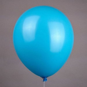Н-р воздушных шаров 12", "пастель", цвет светло-голубой, н-р 5шт