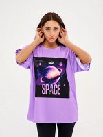 Футболка Bona Fashion: OVERSIZE T-shirt &quot;Saturn&quot;