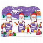 Шоколадный Санта Милка Milka 3 шт по 15 гр, XMAS серия- новогодний подарок в Новый год 2024