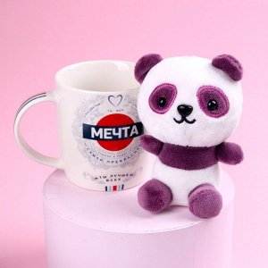 Milo toys Набор «Мечта», мягкая игрушка в кружке, панда, цвета МИКС