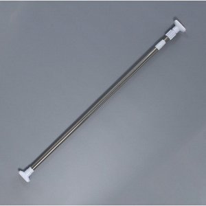 Карниз для ванной Доляна, телескопический, d=3.5 см, 90-160 см, усиленный, серый