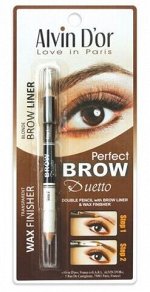 Карандаш для бровей P1-4 Дуэт двойной т 04 (карандаш+воск) Brow Perfect Blonde