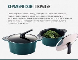 ONDE IH Кастрюля диам. 24см  высокая