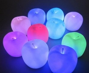 Ночник светодиодный ЯБЛОКО (7 различных цветов)