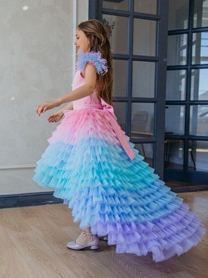 Платье праздничное пышное со шлейфом детское