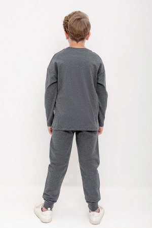 Crockid Брюки(Осень-Зима)+boys (тем.серый меланж к422)