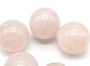 Шар из розового кварца, диаметр 24-25мм, 20г