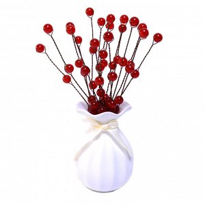 Композиция ваза с шариками цв.красный, 85*85*250мм.