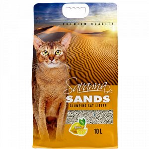 SAVANNA SANDS 10л лимон наполнитель д/кош комкующийся 7,6кг (1/3)
