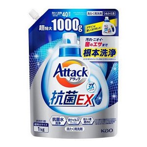 KAO "Attack EX" Гель для стирки белья (м/у) 1000гр