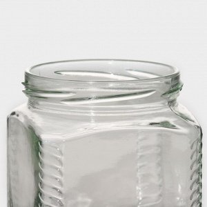 Набор стеклянных банок с крышкой, ТО-82 мм, для свечей, 0,39 л, 6 шт