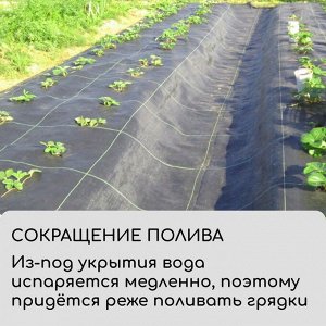 Агроткань застилочная, с разметкой, 5 * 1,1 м, плотность 100 г/м*, полипропилен, Greengo, Эконом 50%