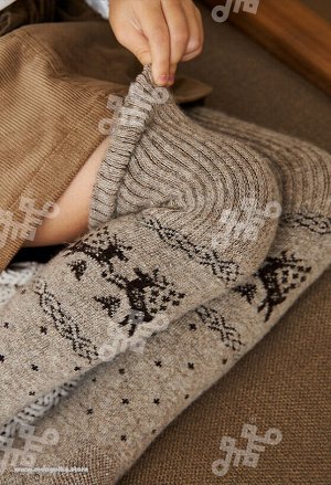Гольфы детские из 100% монгольской шерсти (арт. 02165)