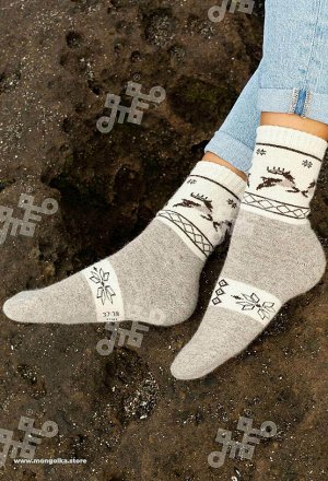 Носки из 100% монгольской шерсти         (арт. 01109), ООО МОНГОЛКА