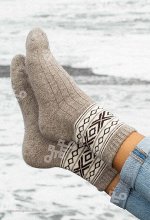 Носки из 100% монгольской шерсти        (арт. 01106)