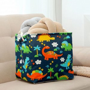Корзинка для игрушек «Динозавры», 32*32*32 см