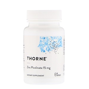 Thorne Research, Пиколинат цинка, 60 кап