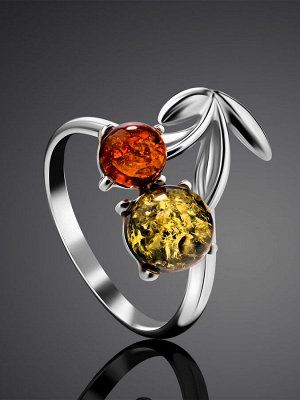 Очаровательное кольцо «Конфитюр» из янтаря