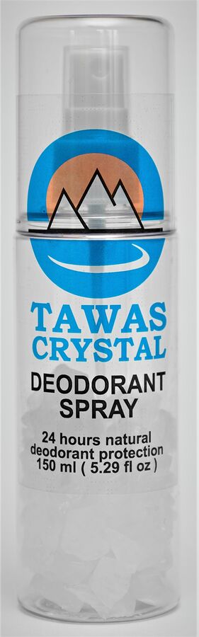 Дезодорант-спрей TAWAS CRYSTAL (бутылочка с помпой 125 мл) с сухими гранулами,  60 гр.