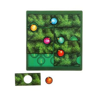 Игра-головоломка магнитная Новогодняя ёлка 5+