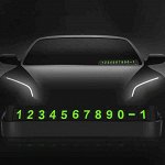 Парковочная автовизитка, светящиеся в темноте цифры 9046503