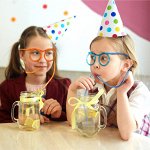 Трубочка для коктейля в виде очков . 803199