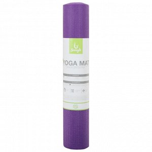 Коврик для йоги 173 × 61 × 0,5 см, цвет фиолетовый