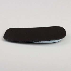 Подпяточники для обуви, кожаные, 10 × 7 см, пара, цвет чёрный