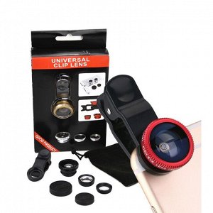 Набор Линз "Fish Eye"+"Wide"+"Macro" для мобильных устройств. 904769