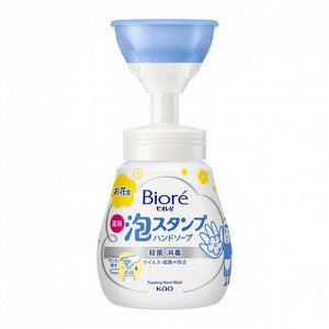 Мыло-пенка для рук KAO Biore U Foaming Hand Soap Stamp Flower, бут 240мл, 1/12