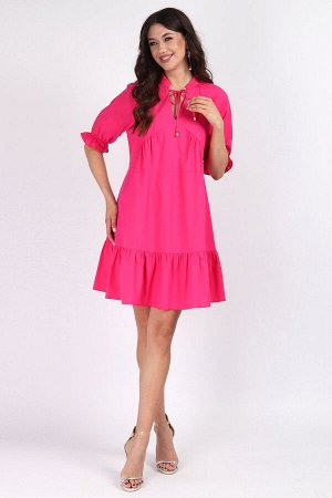 Платье Mia Moda 1454-2 розовая фуксия