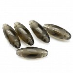 Бусина Дзи &quot;Зуб Тигра&quot; из раухтопаза 10*30мм, 1 бусина