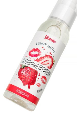 Съедобная гель-смазка Yovee «Клубничная прелюдия» с Д-Пантенолом, со вкусом клубники, 100 мл