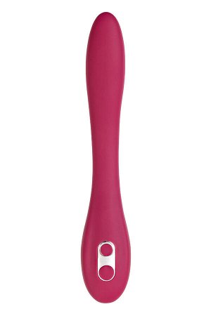 Многофункциональный вибратор L'Eroina Caberna, силикон, бордовый, 20 см