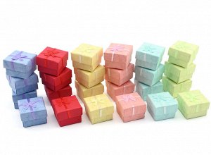 Подарочная упаковка под кольцо 40*40*30мм, комплект 24шт