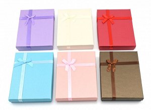 Подарочная упаковка под набор 160*120*30мм, с бантом, комплект 6шт