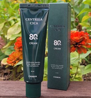 Крем для лица восстанавливающий с экстрактом центеллы азиатской Chakan Cream Centella Cica 80%, 50 мл
