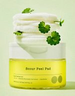 Ottie Scour Peel Pad Green Очищающие кислотные пэды 150мл
