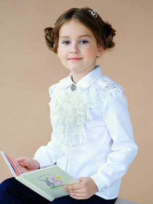 Шьем Москва Школьная блузка для девочки, длинный рукав