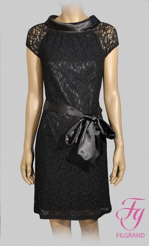 Платье 015 №1 гипюр черное