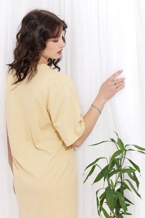 Туника Варианты расцветки: какао, бежевый
Ткань:  кулирка, Состав:  Хлопок 100%.
Туника свободного кроя с широкими рукавами. Фасон подходит для всех типов фигуры. Горловина округлой формы обработана в