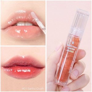 Сияющий прозрачный блеск для губ с коралловым оттенком rom&nd Glasting Water Gloss #01