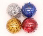 Ёлочные игрушки Шары Прозрачные с наполнителем (10см/2шт) Арт-A46