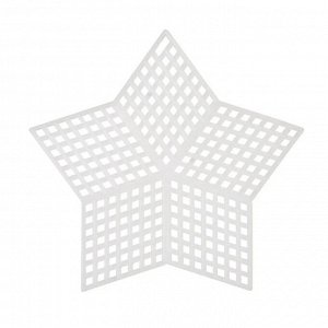 Пластиковая канва "Звезда" размер 9*9 см, размер ячейки 2 мм
